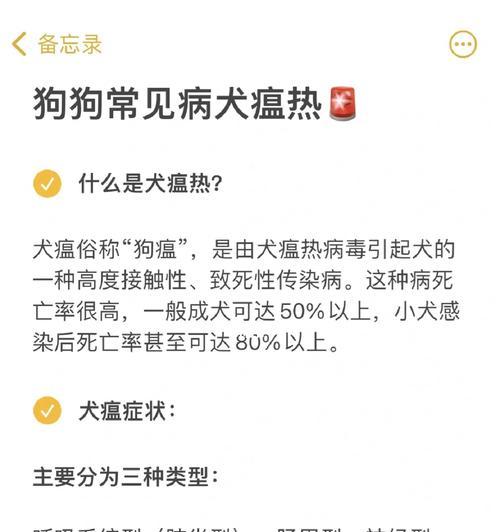 狗瘟的发病时机与防治方法（了解狗瘟的传播与症状，保护你的爱犬健康）