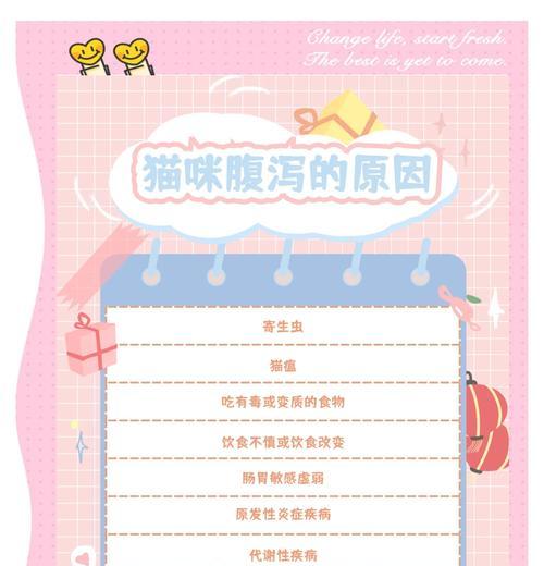 猫咪拉肚子了怎么办？（探索猫咪拉肚子的原因及如何帮助它恢复健康）