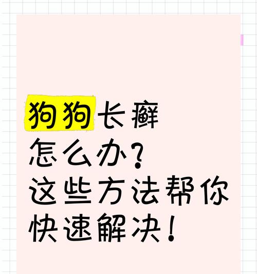 狗狗癣斑的解决方法（掉毛怎么办？一起来了解如何帮助狗狗摆脱癣斑问题吧！）